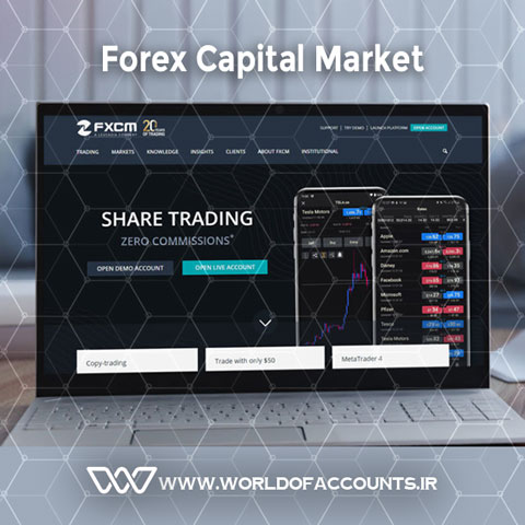 صفحه اصلی بروکر fxcm