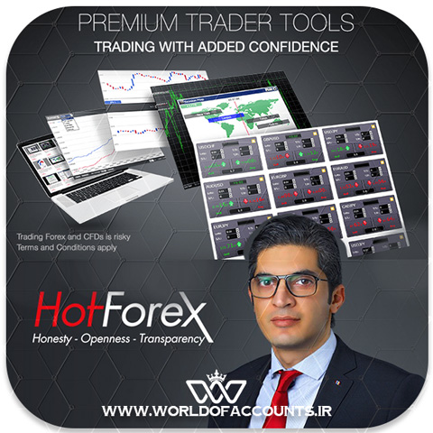 شعار بروکر HOTFOREX و ادرس سایت دنیای اکانت