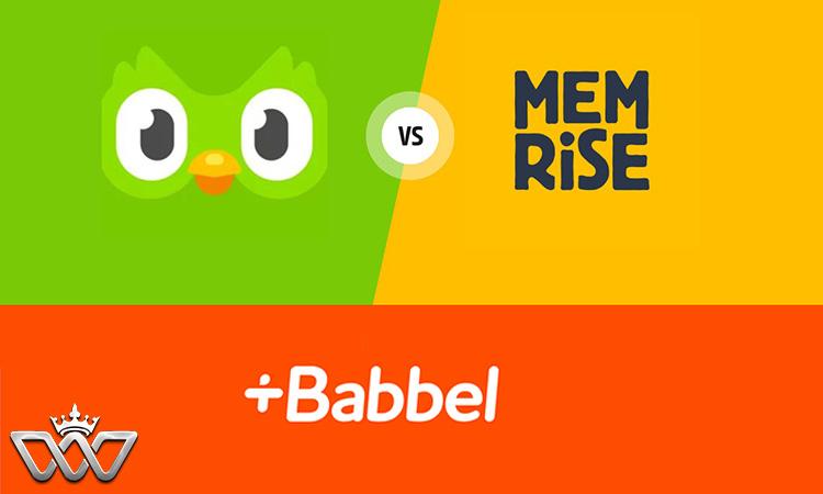 مقایسه آموزش زبان Duolingo و Memrise و Babbel